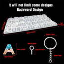 111PCS/Set DIY Mirror Silicone Pendant Mold, Crystal Epoxy Key Pendant Set(Mold)