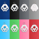 2 PCS HYC-09 Dog Paw Bluetooth Anti-Lost Device Pet Tracking Locator Keychain Smart Search Two-Way Alarm(Dark Gray)