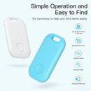 2 PCS S6 Square Bluetooth Anti-Lost Device Key Luggage Tracking Device Two-Way Alarm(Blue)