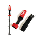 3 PCS Fish Rod Protective Cover High Elasticity Pole Guard Cap + Lashing Strap Set(Black)