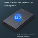 Blueendless U23T 2.5 inch Mobile Hard Disk Case USB3.0 Notebook External SATA Serial Port SSD, Colour: Blue