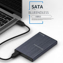 Blueendless U23T 2.5 inch Mobile Hard Disk Case USB3.0 Notebook External SATA Serial Port SSD, Colour: Blue