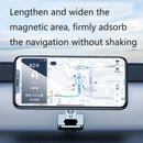 2 PCS Multifunctional Car Phone Holder Magnetic Suction Instrument Panel Navigation Suction Cup Holder, Colour: F16 Silver