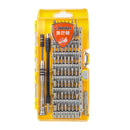 Obadun 9800 58 in 1 Screwdriver Set Manual CRV Batch Mobile Phone Disassembly Glasses Repair Tool(Yellow )