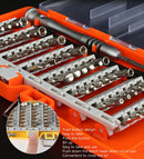 Obadun 9800 58 in 1 Screwdriver Set Manual CRV Batch Mobile Phone Disassembly Glasses Repair Tool(Orange )