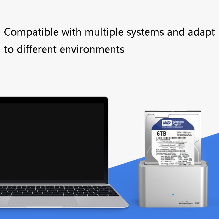 Blueendless 2.5 / 3.5 Inch Universal Hard Drive Base USB3.0 To SATA Hard Drive Case, US Plug(HD01HUB)