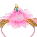 3 PCS Unicorn Headband Children Birthday Festival Party Hair Accessories(Silver 1)