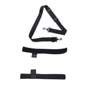 2 PCS Neoprene Fishing Rod Back Strap Adjustable Length Fishing Rod Strap(Black)