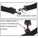 2 PCS Neoprene Fishing Rod Back Strap Adjustable Length Fishing Rod Strap(Black)