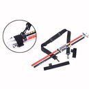 2 PCS Neoprene Fishing Rod Back Strap Adjustable Length Fishing Rod Strap(Black)