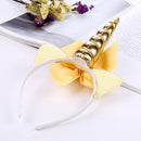 2 PCS F036 Unicorn Headband Children Birthday Festival Party Hair Accessories(Pink)