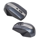 M-011G 2.4GHz 6 Keys Wireless Charging Mouse Office Game Mouse(Black + Royal Blue)