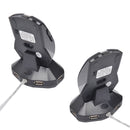 M-011G 2.4GHz 6 Keys Wireless Charging Mouse Office Game Mouse(Black + Silver)