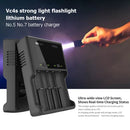 XTAR 4-Slot Bright Flashlight Lithium Battery Charger, Model: VC4S