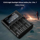 XTAR 4-Slot Bright Flashlight Lithium Battery Charger, Model: VC4S