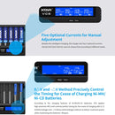 XTAR 8-Slot Battery Charger LCD Display Charger QC3.0 Type C Fast Charger for 21700 / 18650 Battery, Model: VC8
