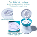 3 in 1 Medicine Grinding Storage & Dividing Storage Box(6x6x6.7cm)