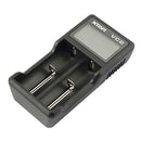 XTAR 2-Slot Smart LCD Lithium Battery Charger, Model: VC2