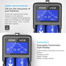 XTAR 2-Slot Smart LCD Lithium Battery Charger, Model: VC2