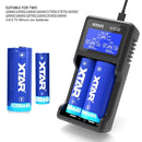 XTAR 2-Slot Smart LCD Lithium Battery Charger, Model: VC2