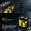NITECORE 8-Slot High-Power Fast Lithium Battery Charger, Model: I8