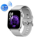 QY03 Smart Business Watch Heart Rate Blood Pressure Step Information Push Sports Bracelet, Colour: Silver Silicone