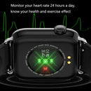 QY03 Smart Business Watch Heart Rate Blood Pressure Step Information Push Sports Bracelet, Colour: Black Belt