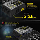 NITECORE 4-Slot Smart LCD Fast Charger, Model: SC4
