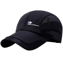 Letter Printed Mesh Quick-drying Breathable Cap, Size: 55-60cm(Black)