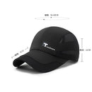 Letter Printed Mesh Quick-drying Breathable Cap, Size: 55-60cm(Black)