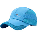 Letter Printed Mesh Quick-drying Breathable Cap, Size: 55-60cm(Blue)