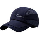 Letter Printed Mesh Quick-drying Breathable Cap, Size: 55-60cm(Navy Blue)