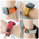 Cowhide Leather Strap Watch Band For Apple Watch Series 8&7 41mm / SE 2&6&SE&5&4 40mm / 3&2&1 38mm( Blue)
