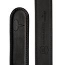COWATHER CZ022 Men Two-Layer Leather Casual Business Automatic Buckle Belt, Length: 110cm(Black)