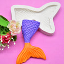 5 PCS Mini Mermaid Tail Liquid Silicone Mold Fondant Baking Mold, Specification: Large (Gray) 15-94
