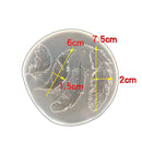 2 PCS Crystal Epoxy Silicone Mold Handmade Feather Pendant Mold