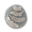 2 PCS Crystal Epoxy Silicone Mold Handmade Feather Pendant Mold