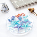 5 PCS Ocean Series Big And Small Fishtail Starfish Seahorse DIY Baking Liquid Silicone Mold(Gray)