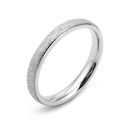 4 PCS Three Lifetimes Titanium Steel Couple Rings Very Fine Frosted Ring, Size: US Size 9(Silver)