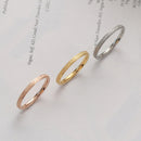 4 PCS Three Lifetimes Titanium Steel Couple Rings Very Fine Frosted Ring, Size: US Size 10(Rose Gold)