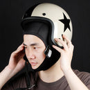 MTTT1040 Motorcycle Helmet Interior Cap Breathable Quick Dry Sunscreen Sweat-Absorbent Sports Head Cover, Size: L(Black)