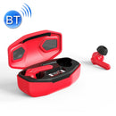 T68 TWS Low Latency Bluetooth 5.1 Gaming Earphone with Power Display(Red)