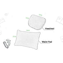 Car Suede Soft Elastic Lumbar Pad(Beige)