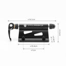 CYCLINGBOX BG-0171 Bike Aluminum Portable Quick-Removal Front Fork Fixed Frame Rear Hanging Frame Car Top Fixture Equipment(Black)