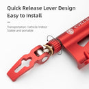 CYCLINGBOX BG-0171 Bike Aluminum Portable Quick-Removal Front Fork Fixed Frame Rear Hanging Frame Car Top Fixture Equipment(Red)