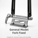 CYCLINGBOX BG-0171 Bike Aluminum Portable Quick-Removal Front Fork Fixed Frame Rear Hanging Frame Car Top Fixture Equipment(Red)
