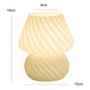 PJ-104 5W Mushroom Glass Bedroom Bedside Table Decoration Table Lamp, CN Plug, Specificationï¼š Monochrome Warm Light