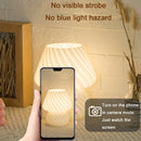 PJ-104 5W Mushroom Glass Bedroom Bedside Table Decoration Table Lamp, CN Plug, Specificationï¼š Monochrome Warm Light