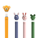 Cartoon Silicone Capacitive Pen Non-Slip And Anti-Drop Protective Cover For Apple Pencil 1( Frog)