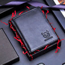 BUFF CAPTAIN 027 Men Short Anti-Theft Wallet Leather Multi-Card Thicken Wallet, Colour: Black